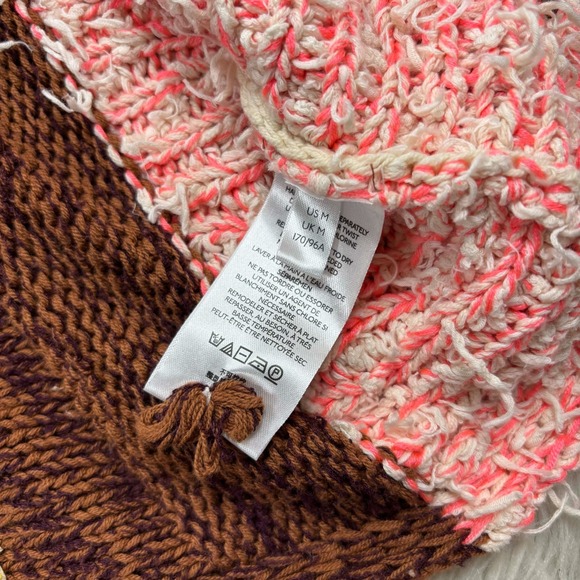 Anthropologie Women's M Textured Striped Knit Slub Sweater Boho Artsy - Picture 5 of 7